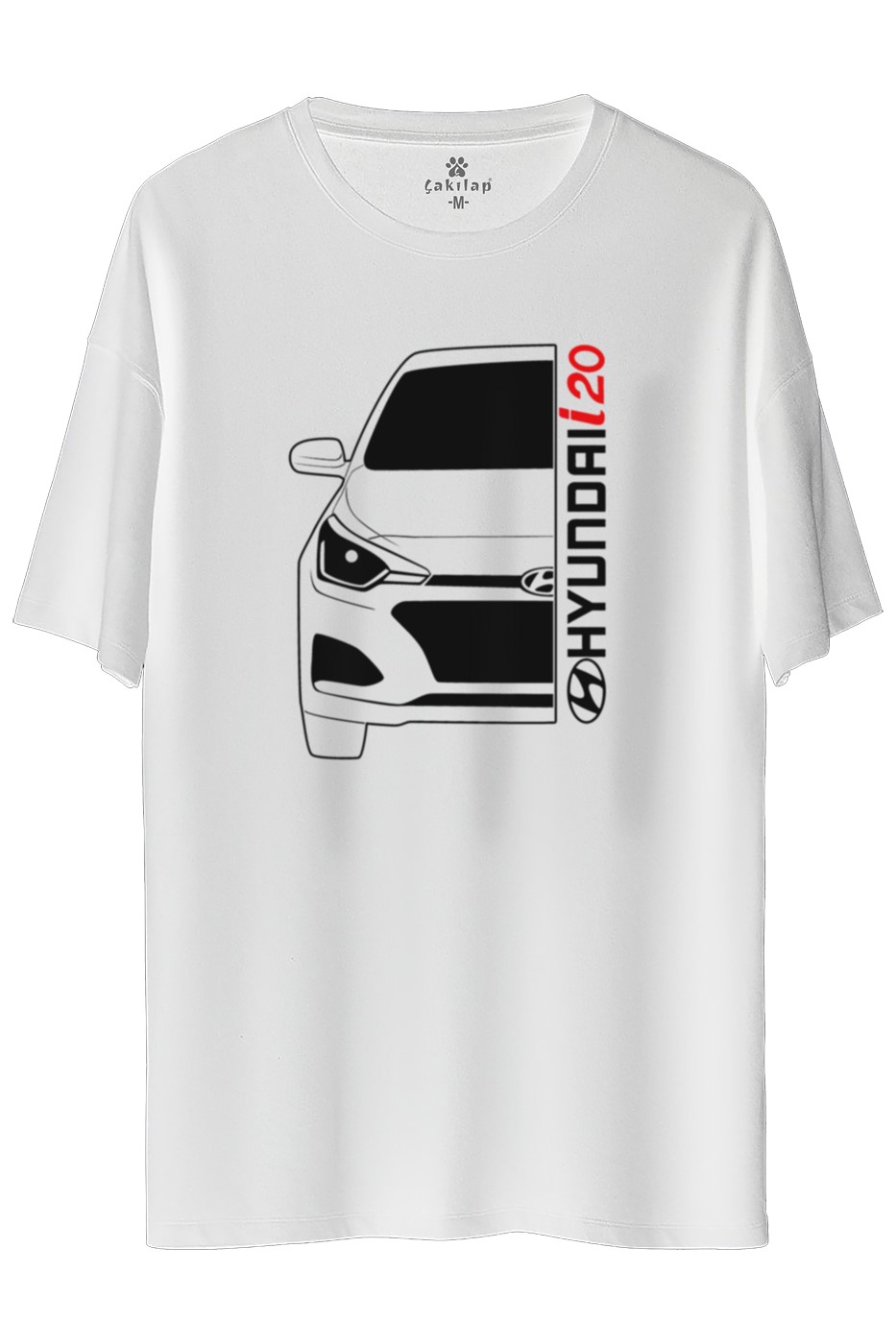Hyundai i20 Baskılı Oversize Tişört