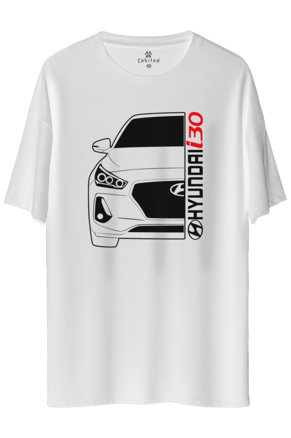 Hyundai i30 Baskılı Oversize Tişört