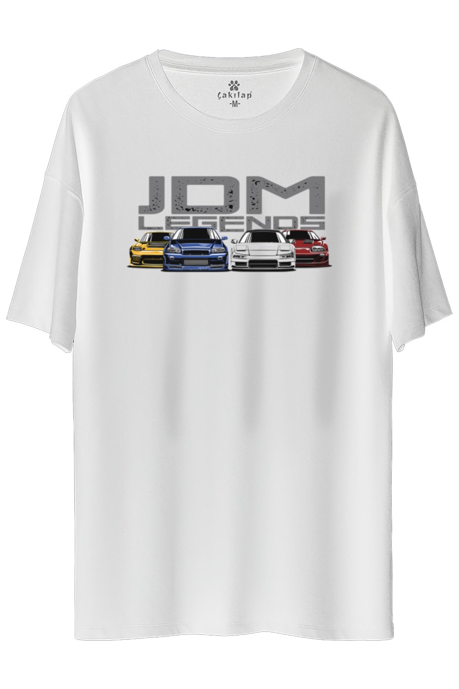 Jdm Legends Baskılı Oversize Tişört