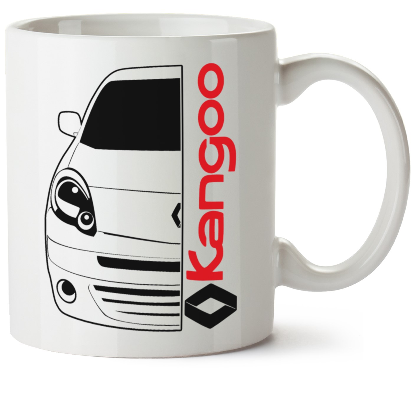 Renault Kangoo Baskılı Porselen Kupa Bardak