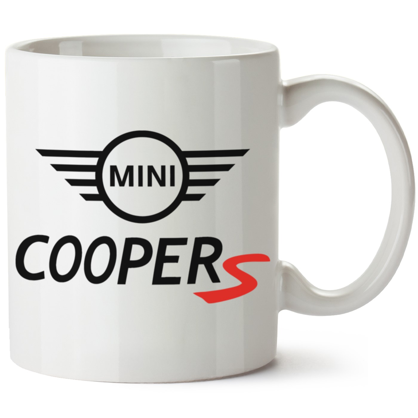 Mini Cooper Logo Baskılı Porselen Kupa Bardak