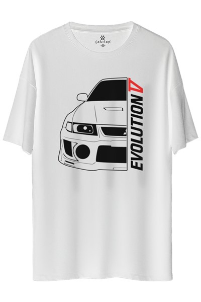 Mitsubishi Evo 5 Baskılı Oversize Tişört