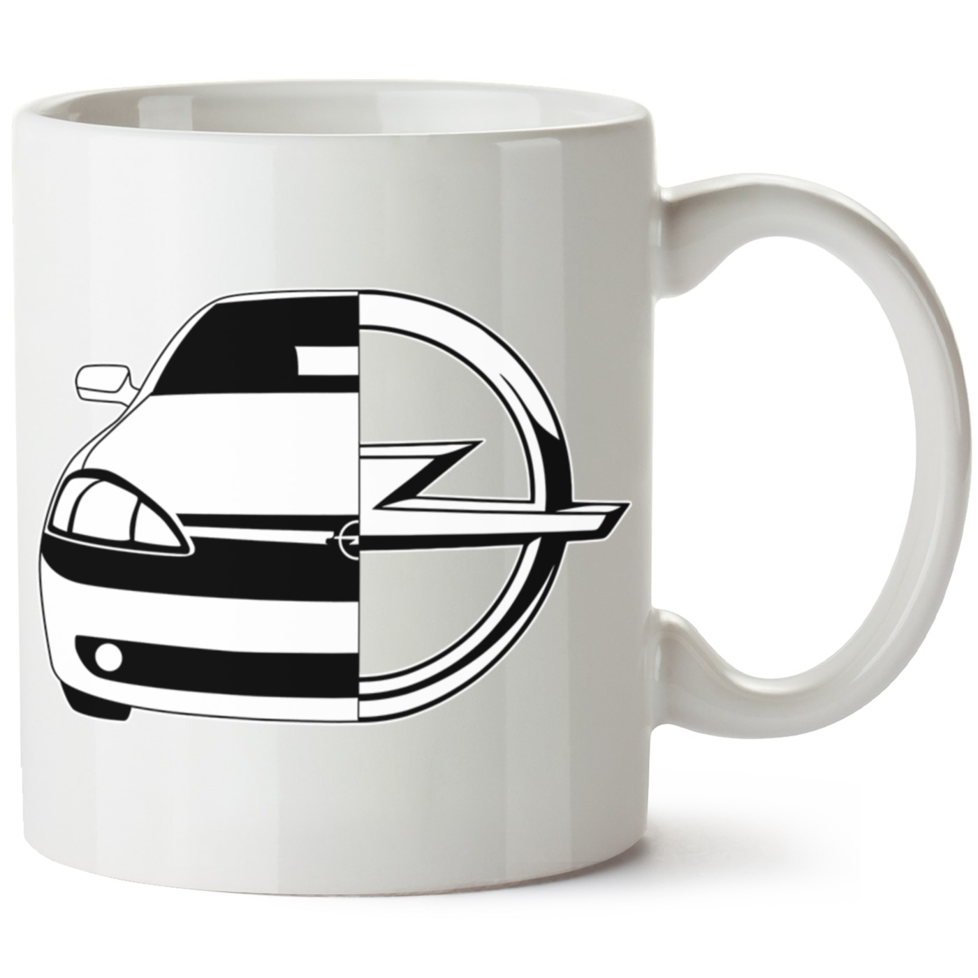 Opel Corsa C Baskılı Porselen Kupa Bardak