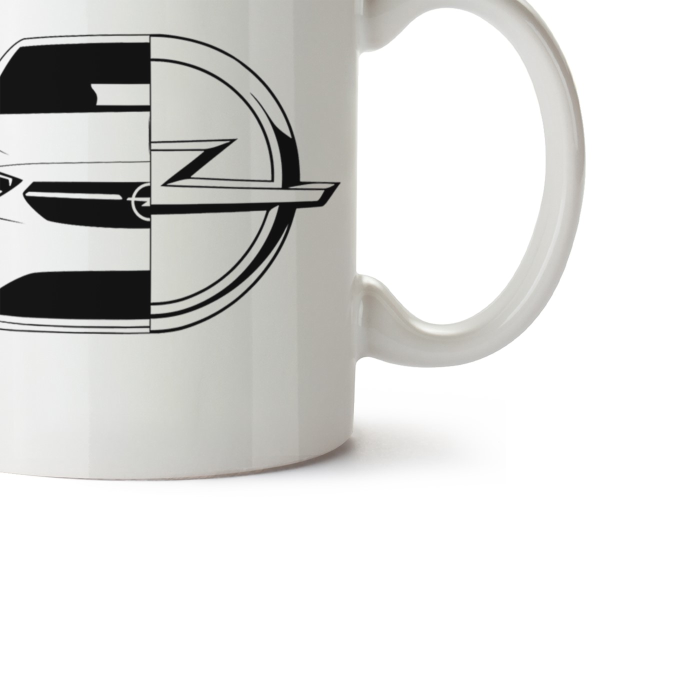 Opel Corsa E Baskılı Porselen Kupa Bardak