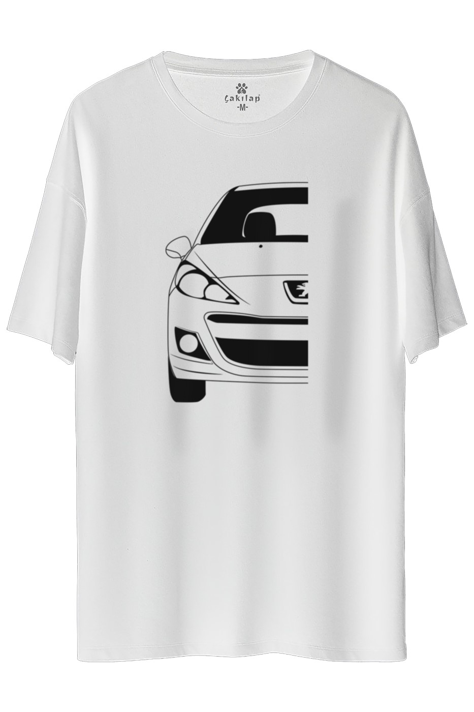 Peugeot 207 Baskılı Oversize Tişört