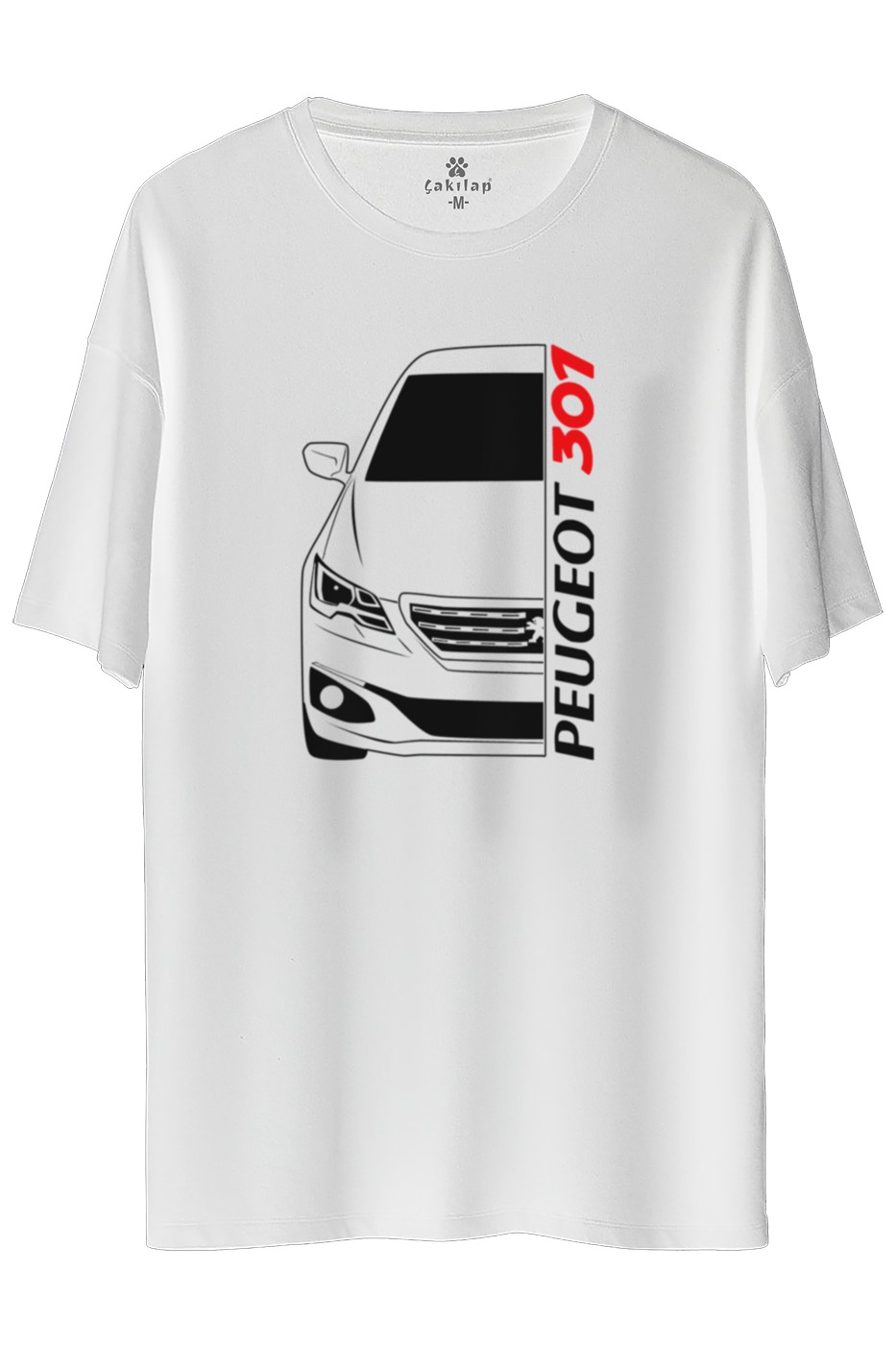 Peugeot 301 Baskılı Oversize Tişört