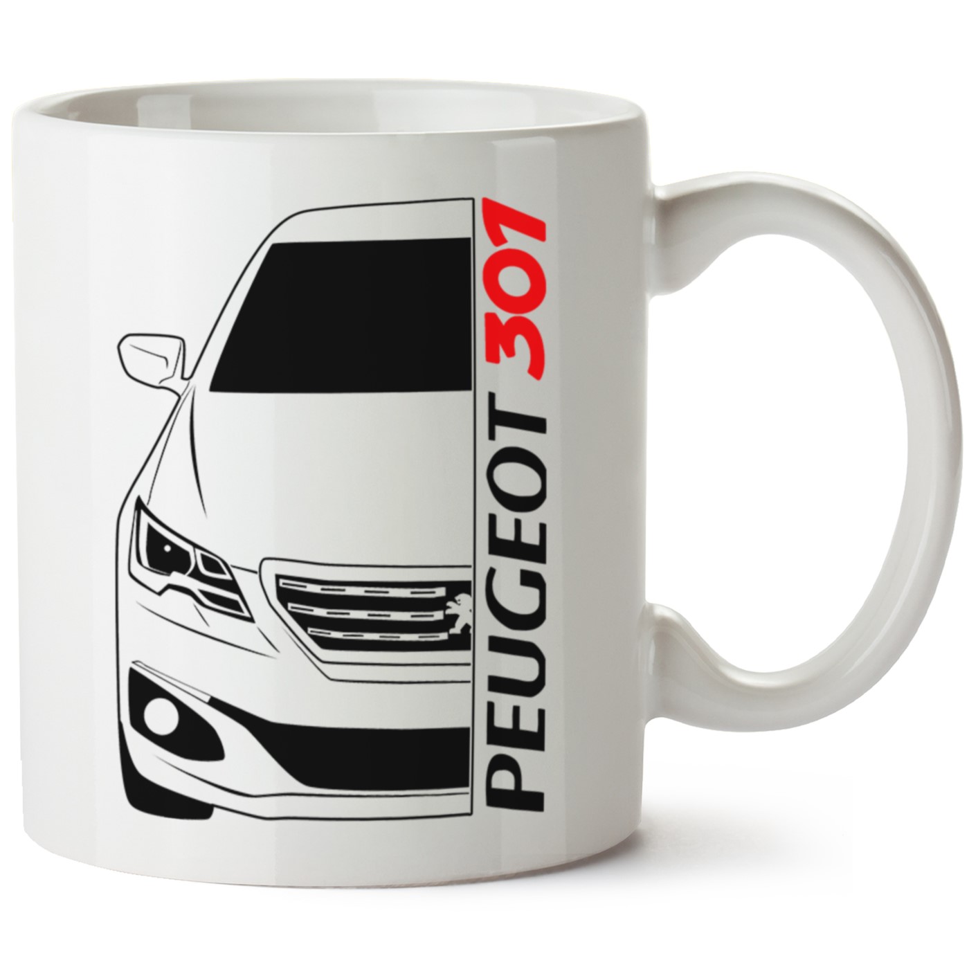 Peugeot 301 Baskılı Porselen Kupa Bardak