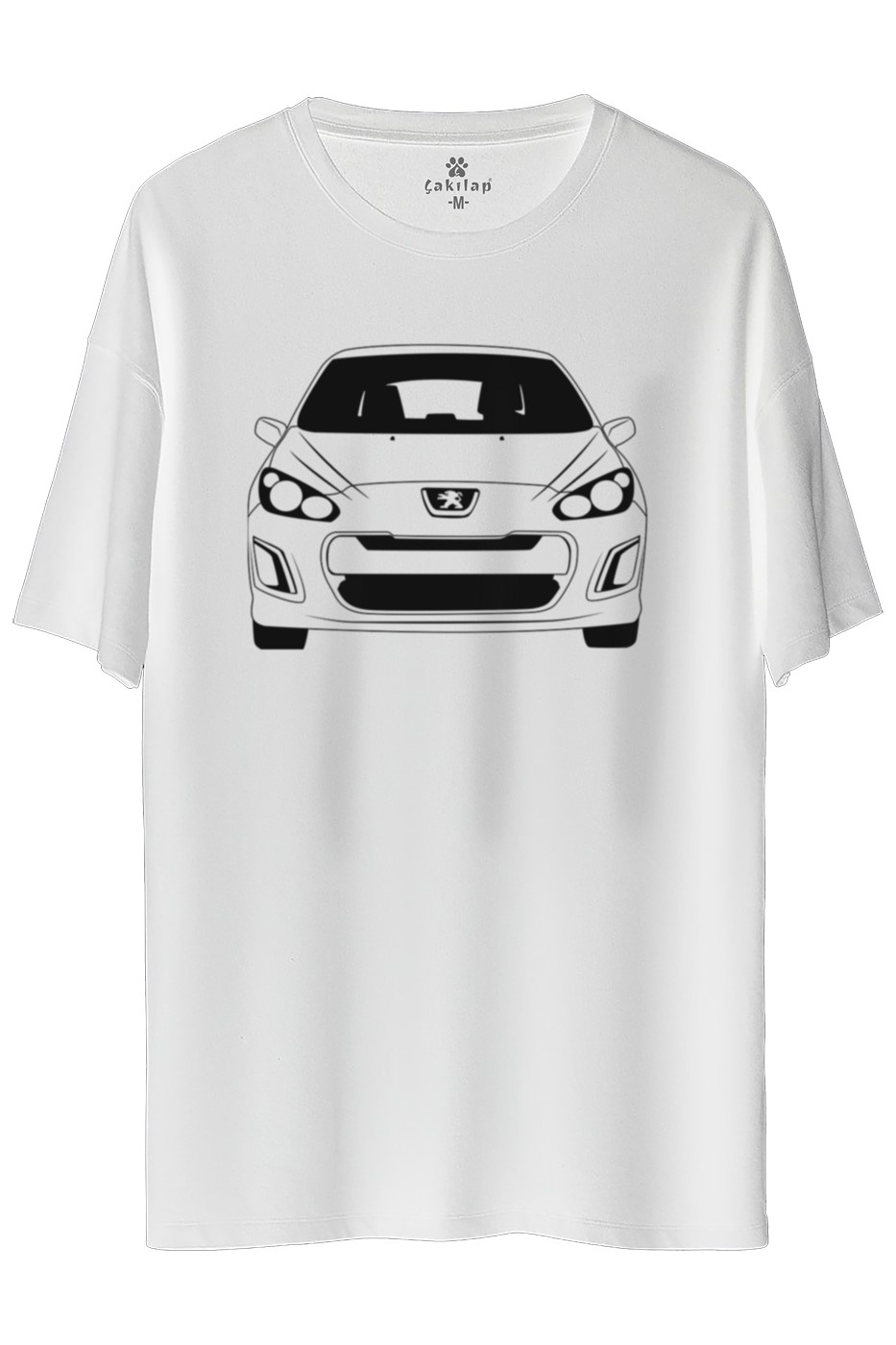 Peugeot 308 Baskılı Oversize Tişört