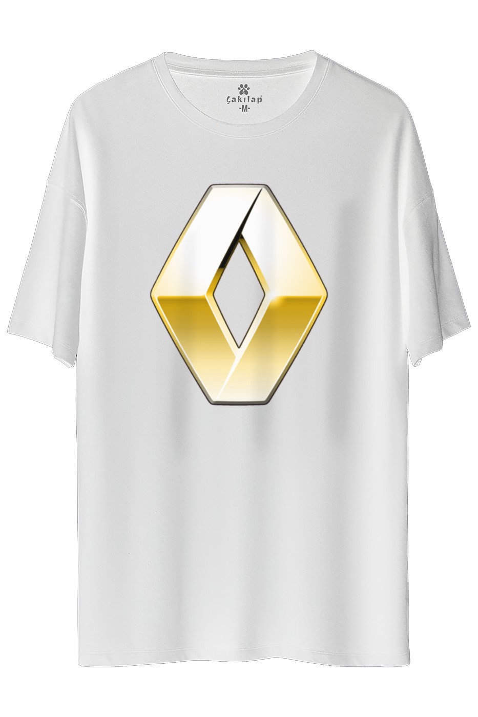 Renault Logo Baskılı Oversize Tişört