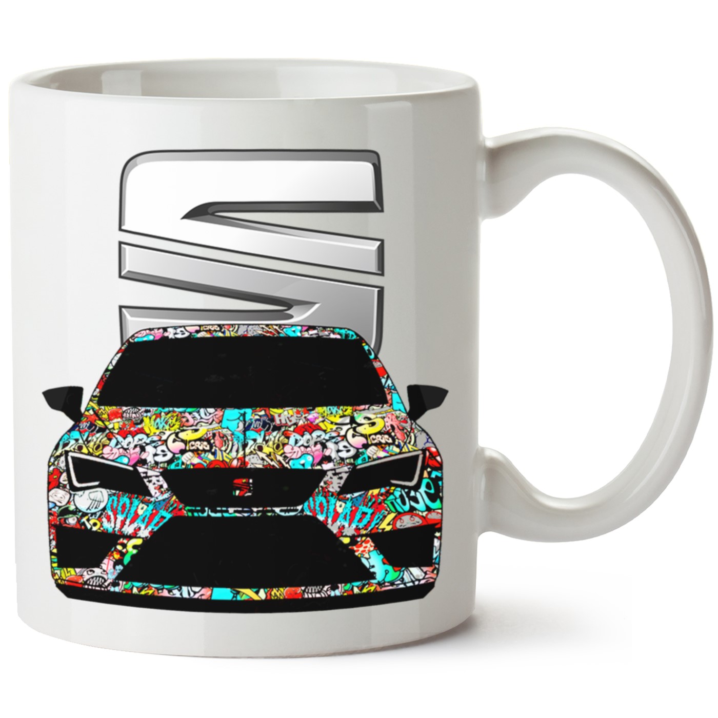 Seat Leon Mk3 Baskılı Porselen Kupa Bardak