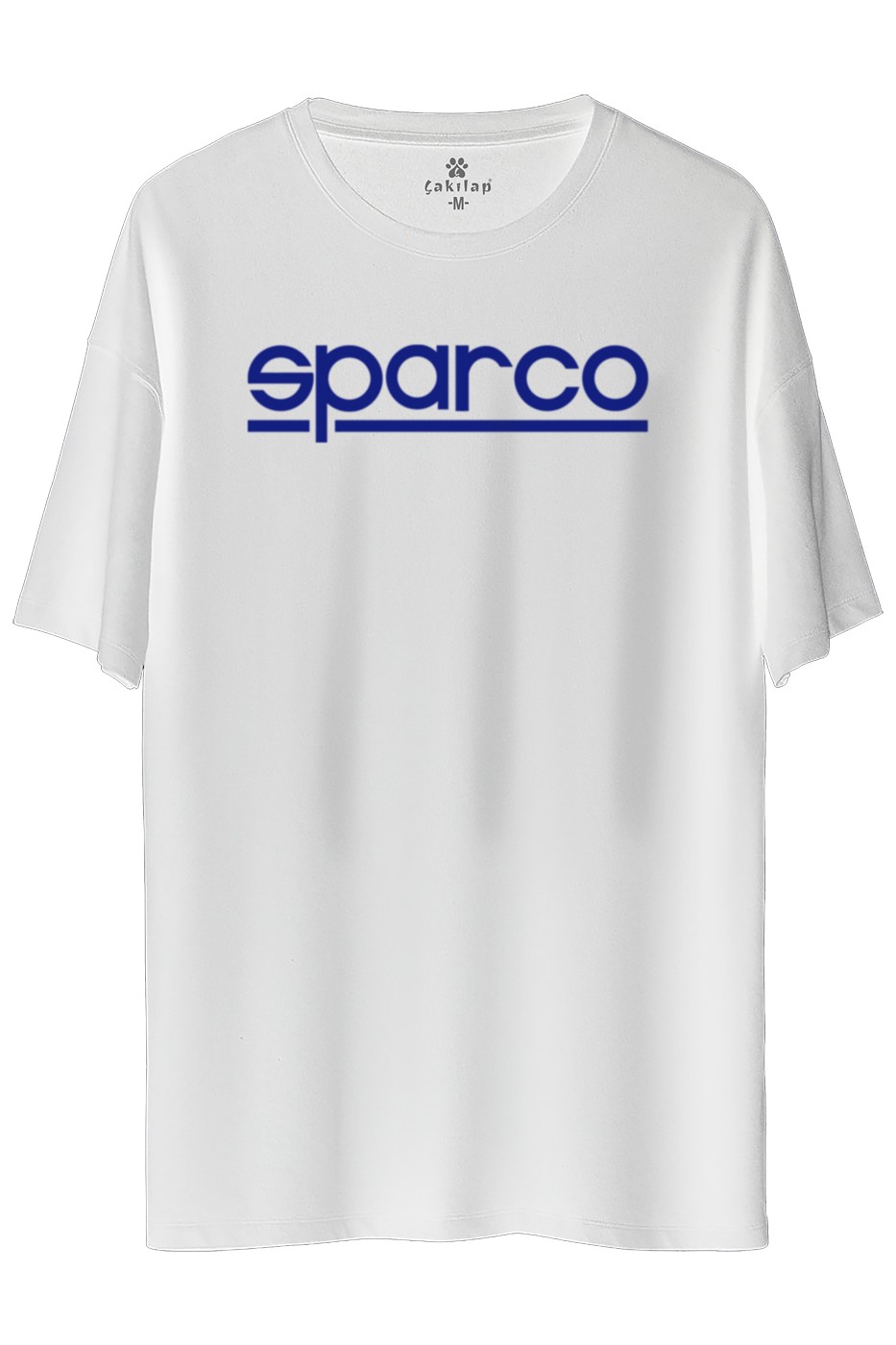 SparcoLogo Baskılı Oversize Tişört