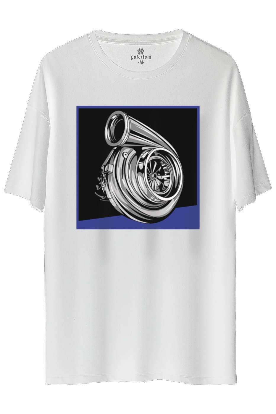 Turbo Baskılı Oversize Tişört