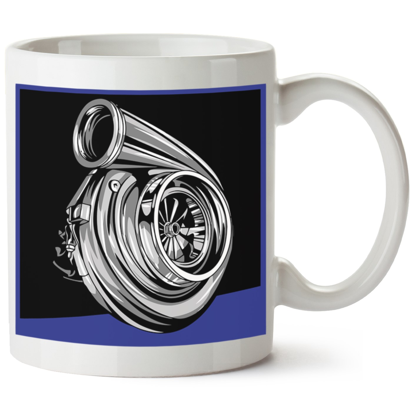 Turbo Baskılı Porselen Kupa Bardak