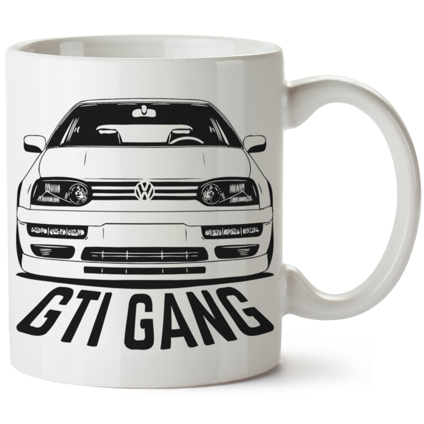 Vw Golf 3 Baskılı Porselen Kupa Bardak