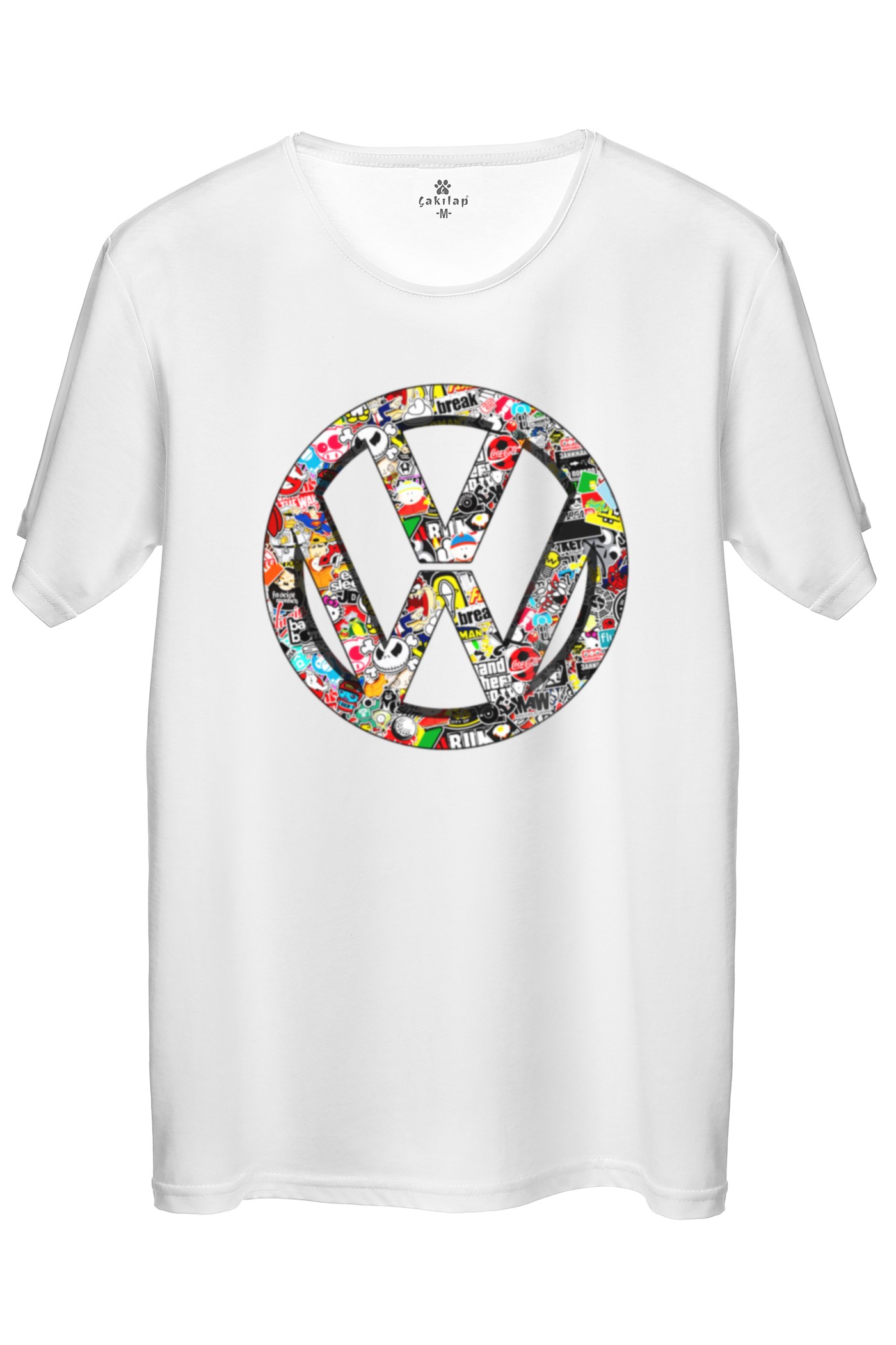 Vw Logo Baskılı Regular Tişört