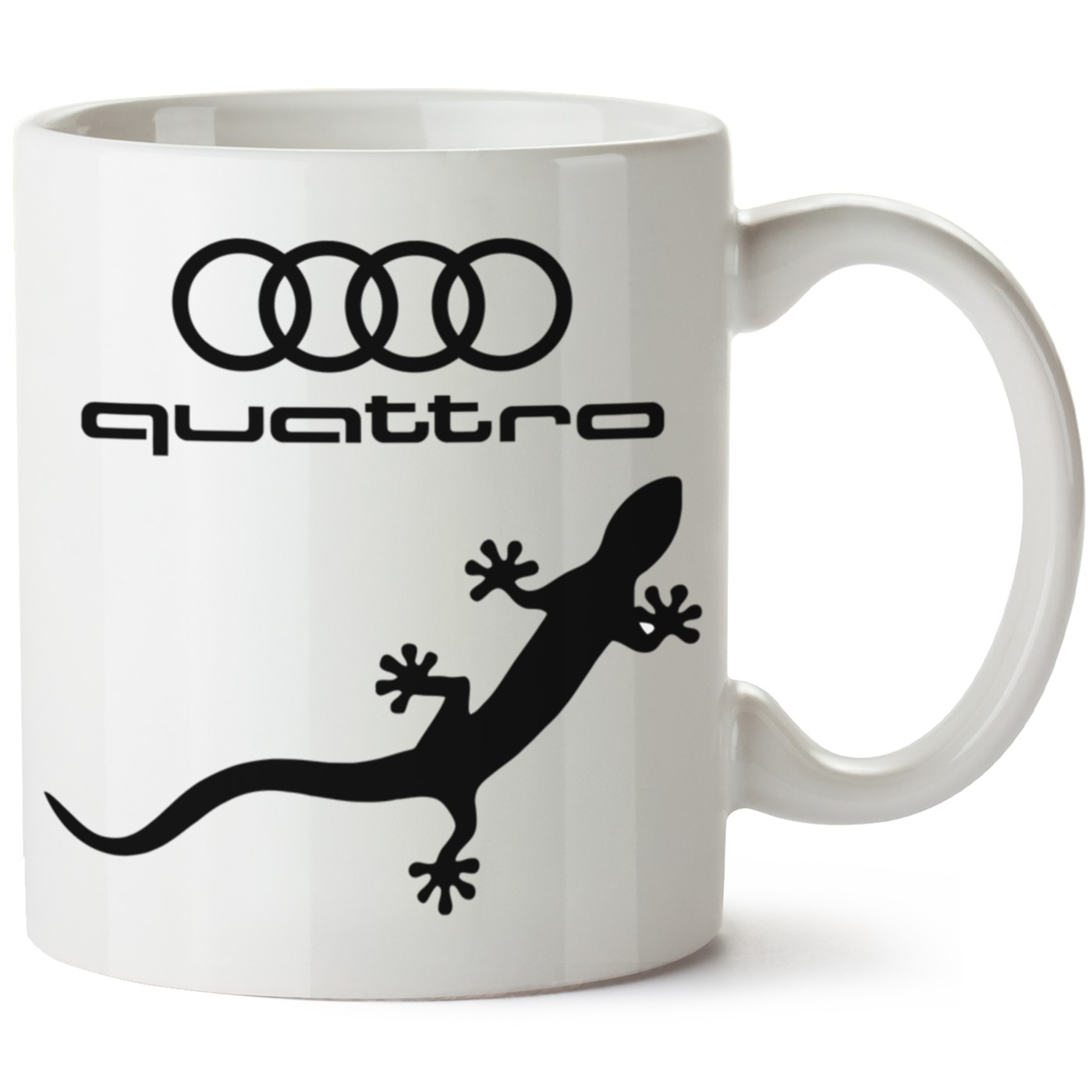 Audi Quattro Logo Baskılı Porselen Kupa Bardak