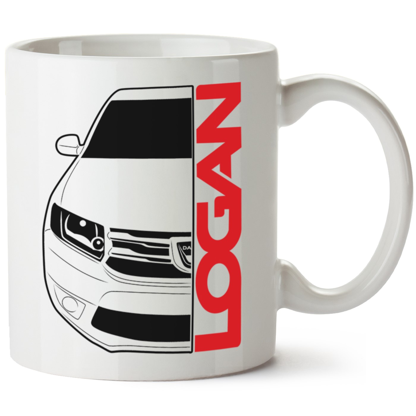 Dacia Logan Baskılı Porselen Kupa Bardak