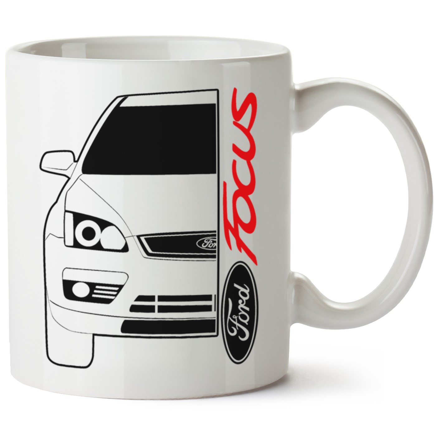 Ford Focus Mk2 Baskılı Porselen Kupa Bardak