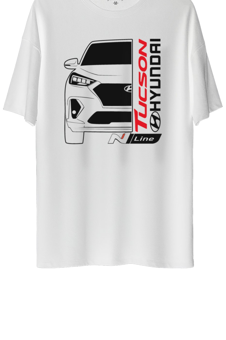 Hyundai Tucson Baskılı Oversize Tişört