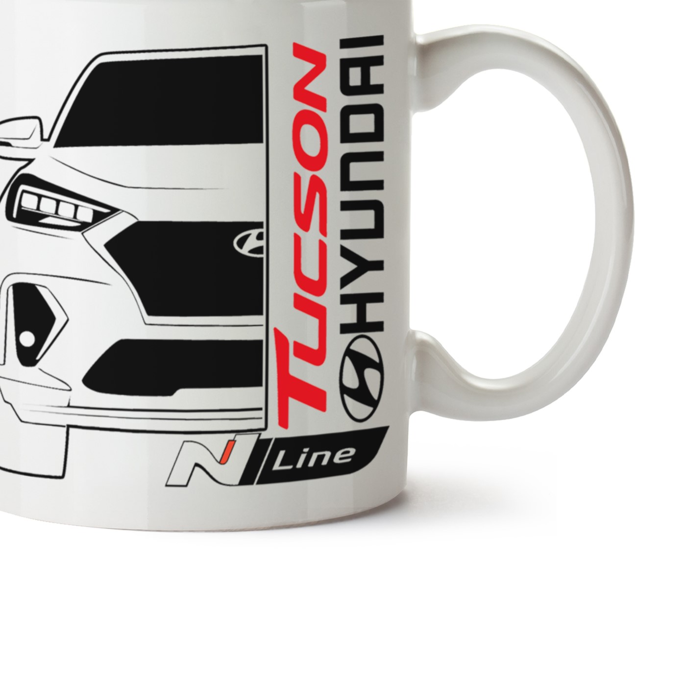 Hyundai Tucson Baskılı Porselen Kupa Bardak