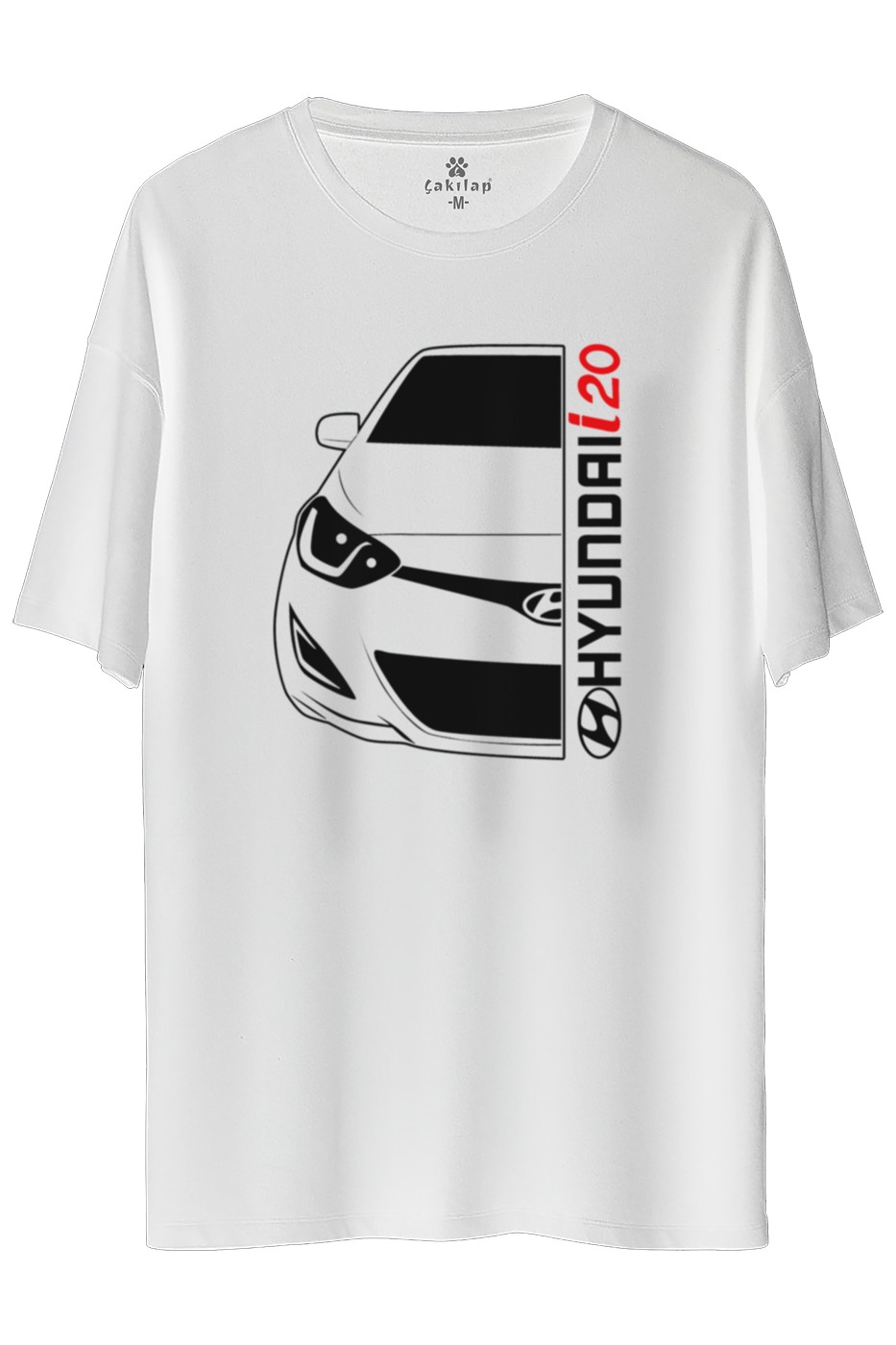Hyundai i20 Baskılı Oversize Tişört