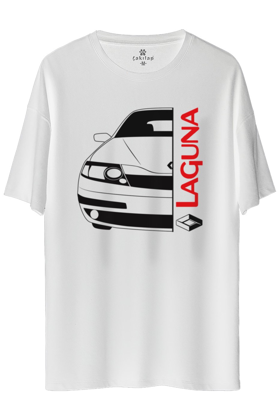 Renault Laguna Baskılı Oversize Tişört