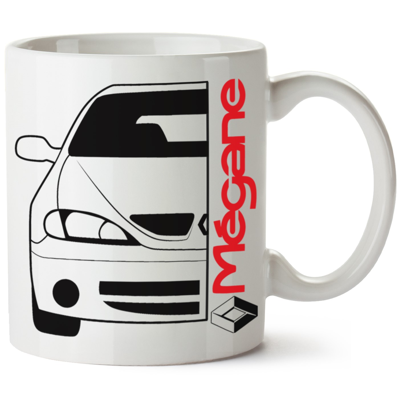 Renault Megane 1 Baskılı Porselen Kupa Bardak