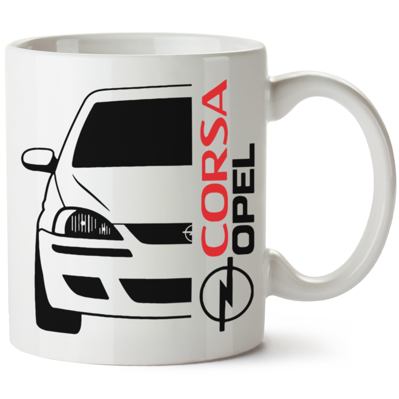 Opel Corsa C Baskılı Porselen Kupa Bardak