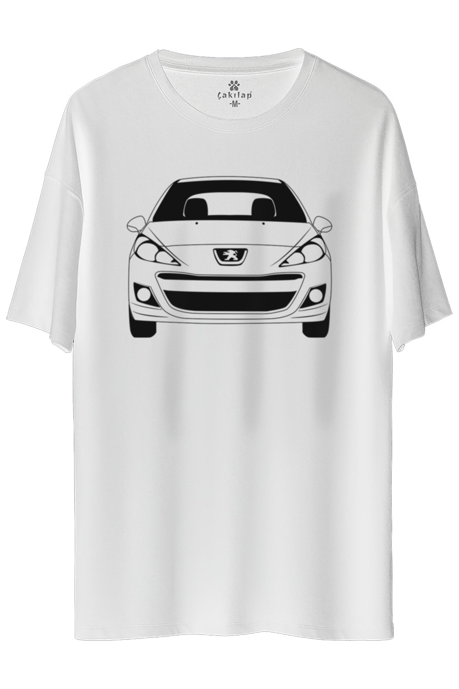 Peugeot 207 Baskılı Oversize Tişört