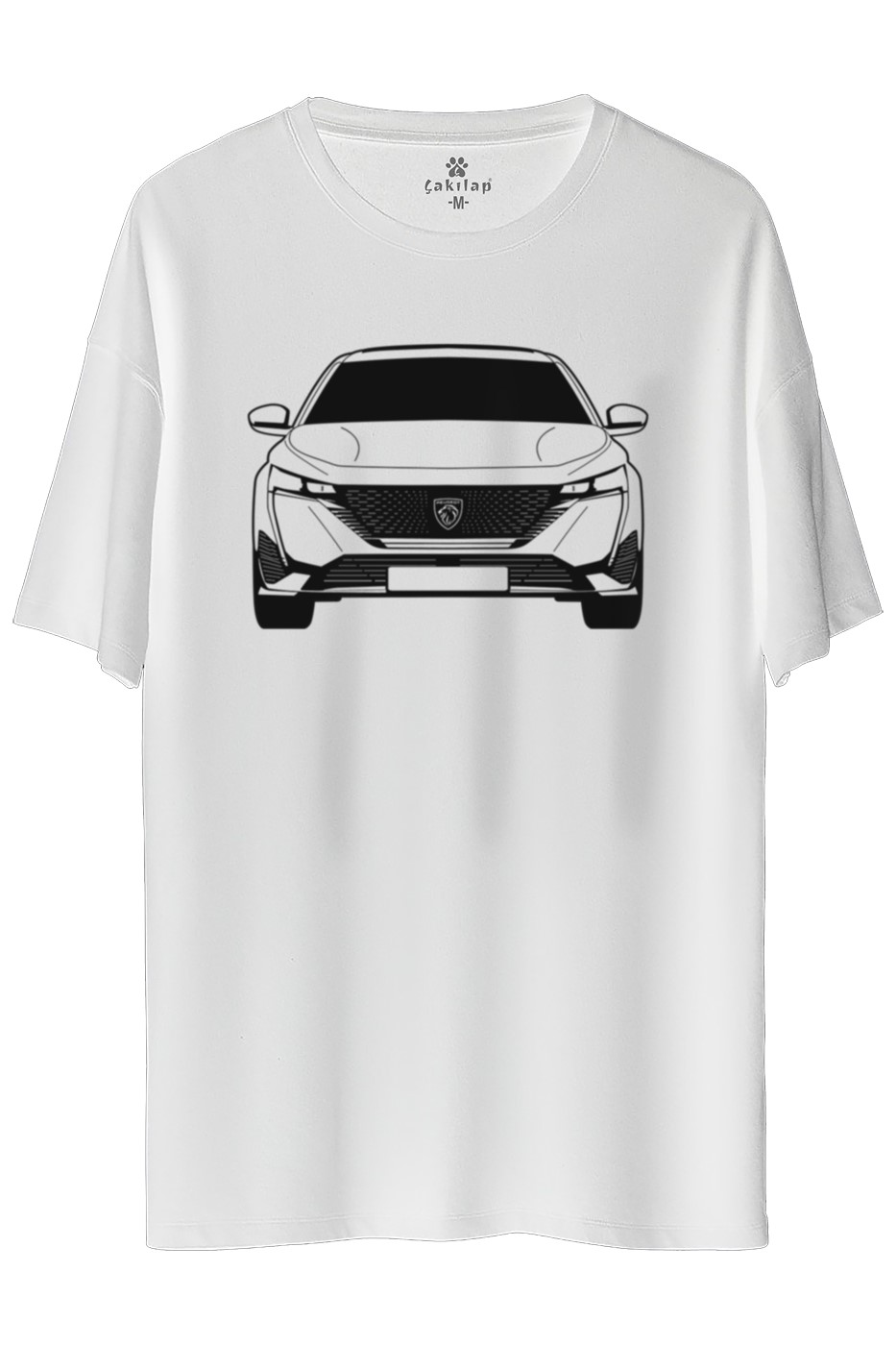 Peugeot 308 Baskılı Oversize Tişört
