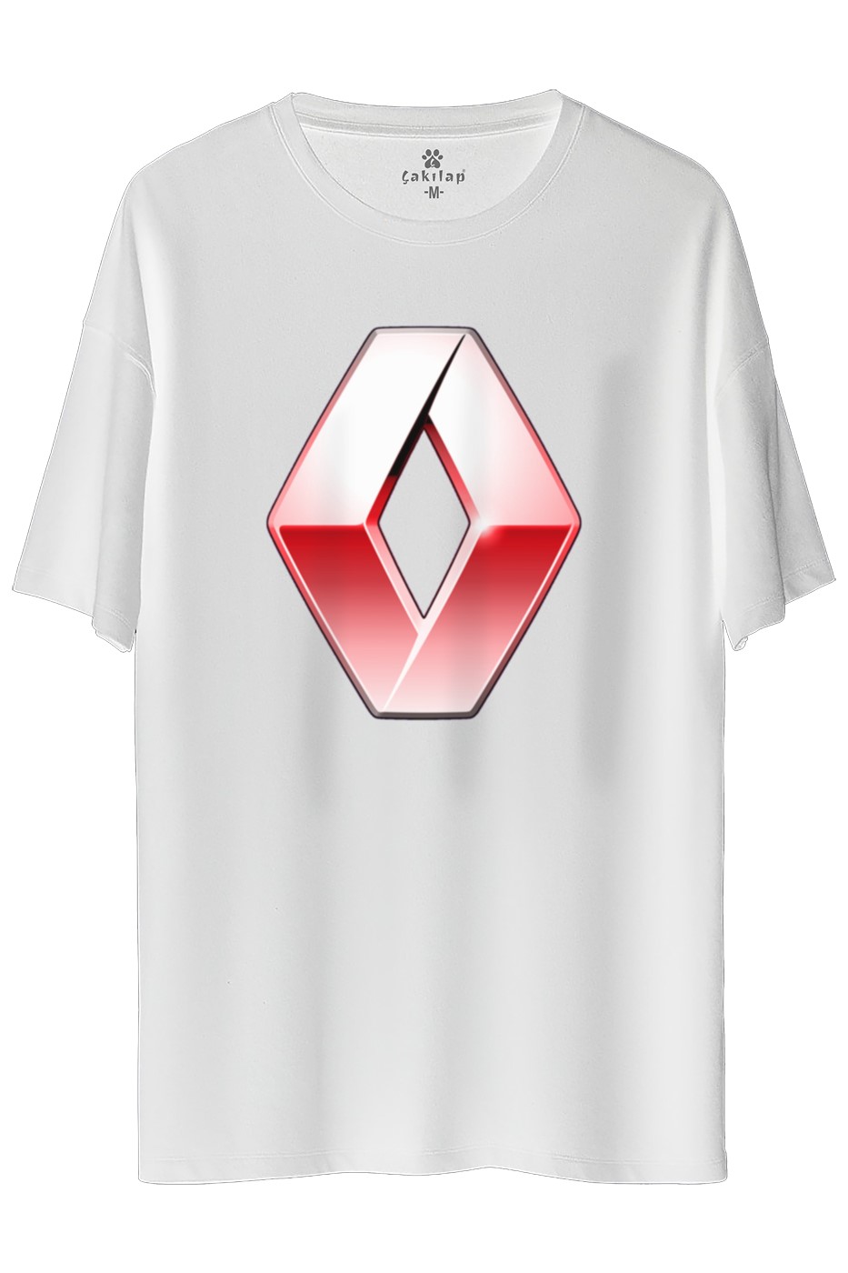 Renault Logo Baskılı Oversize Tişört