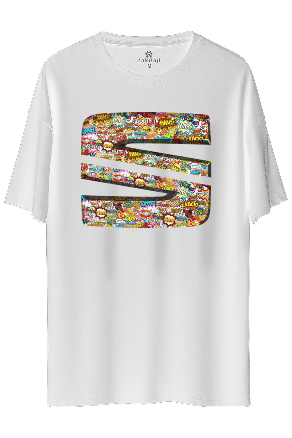 Seat Logo Baskılı Oversize Tişört