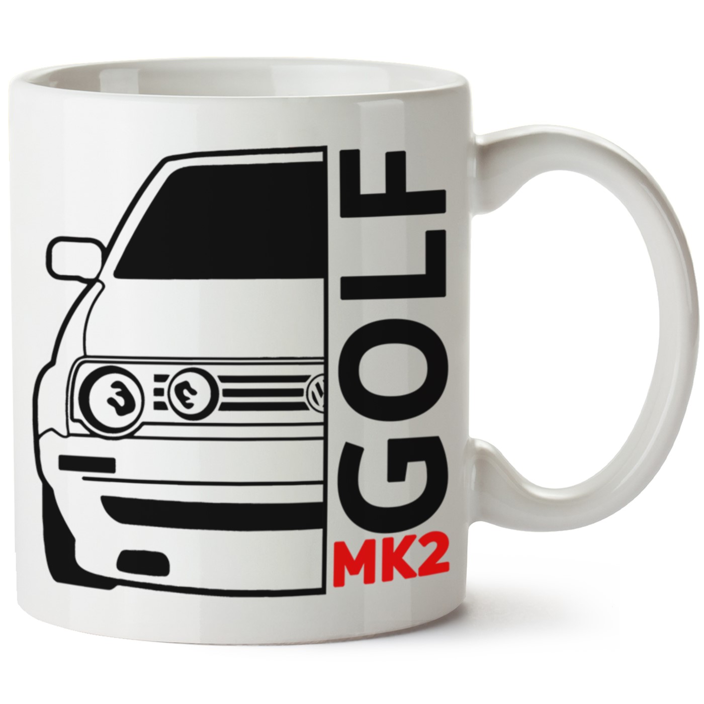 Vw Golf 2 Baskılı Porselen Kupa Bardak