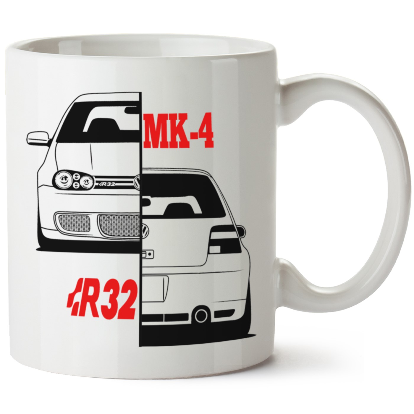 Vw Golf 4 Baskılı Porselen Kupa Bardak