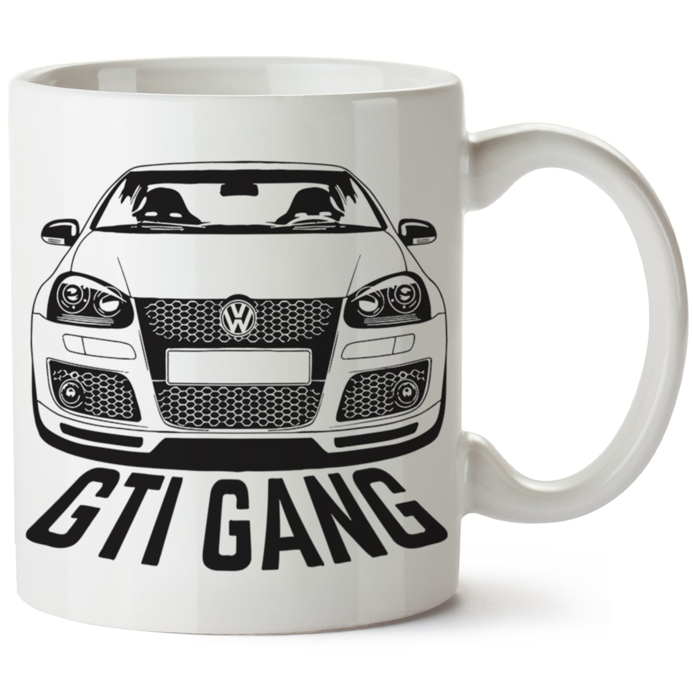 Vw Golf 5 Baskılı Porselen Kupa Bardak