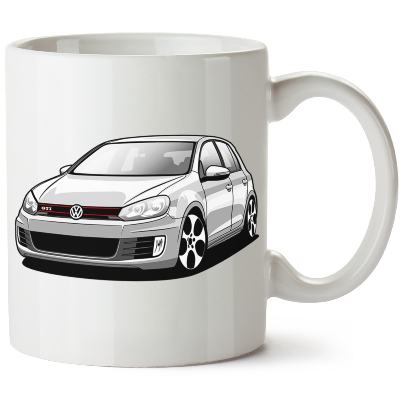 Vw Golf 6 Baskılı Porselen Kupa Bardak