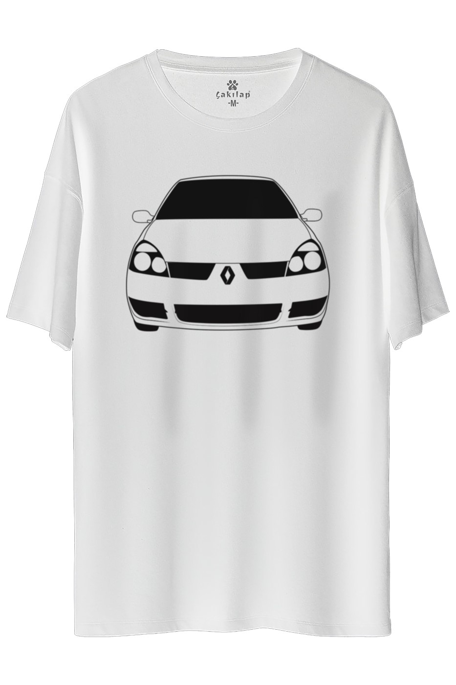 Renault Clio Symbol Baskılı Oversize Tişört