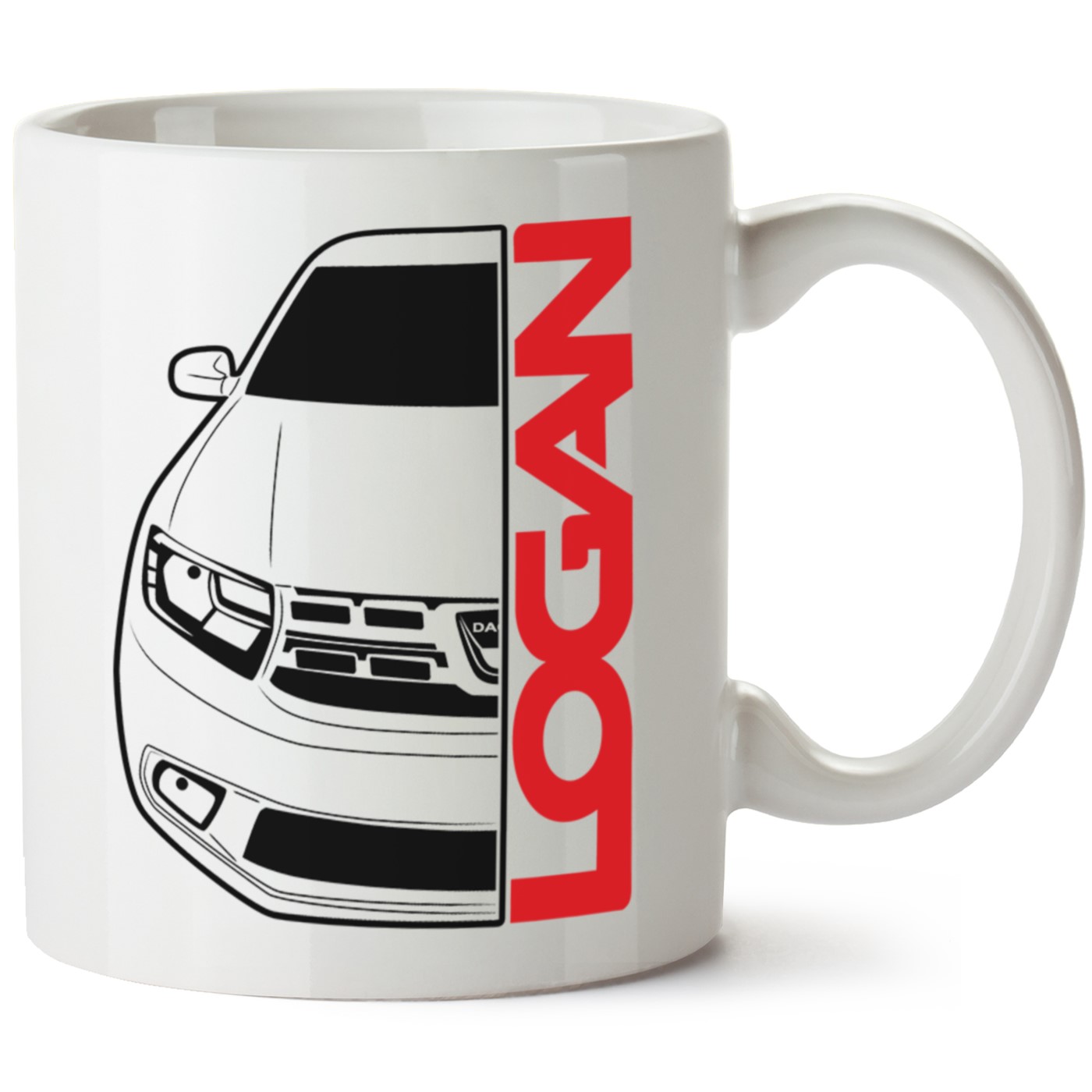 Dacia Logan Baskılı Porselen Kupa Bardak