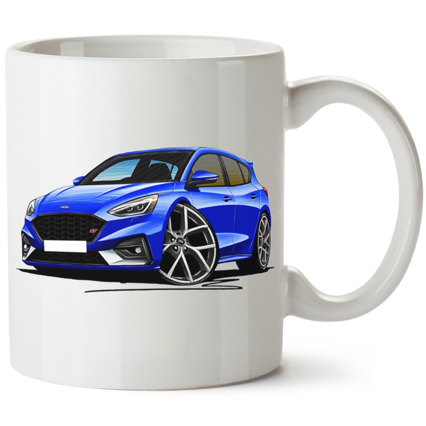 Ford Focus Mk4 Baskılı Porselen Kupa Bardak