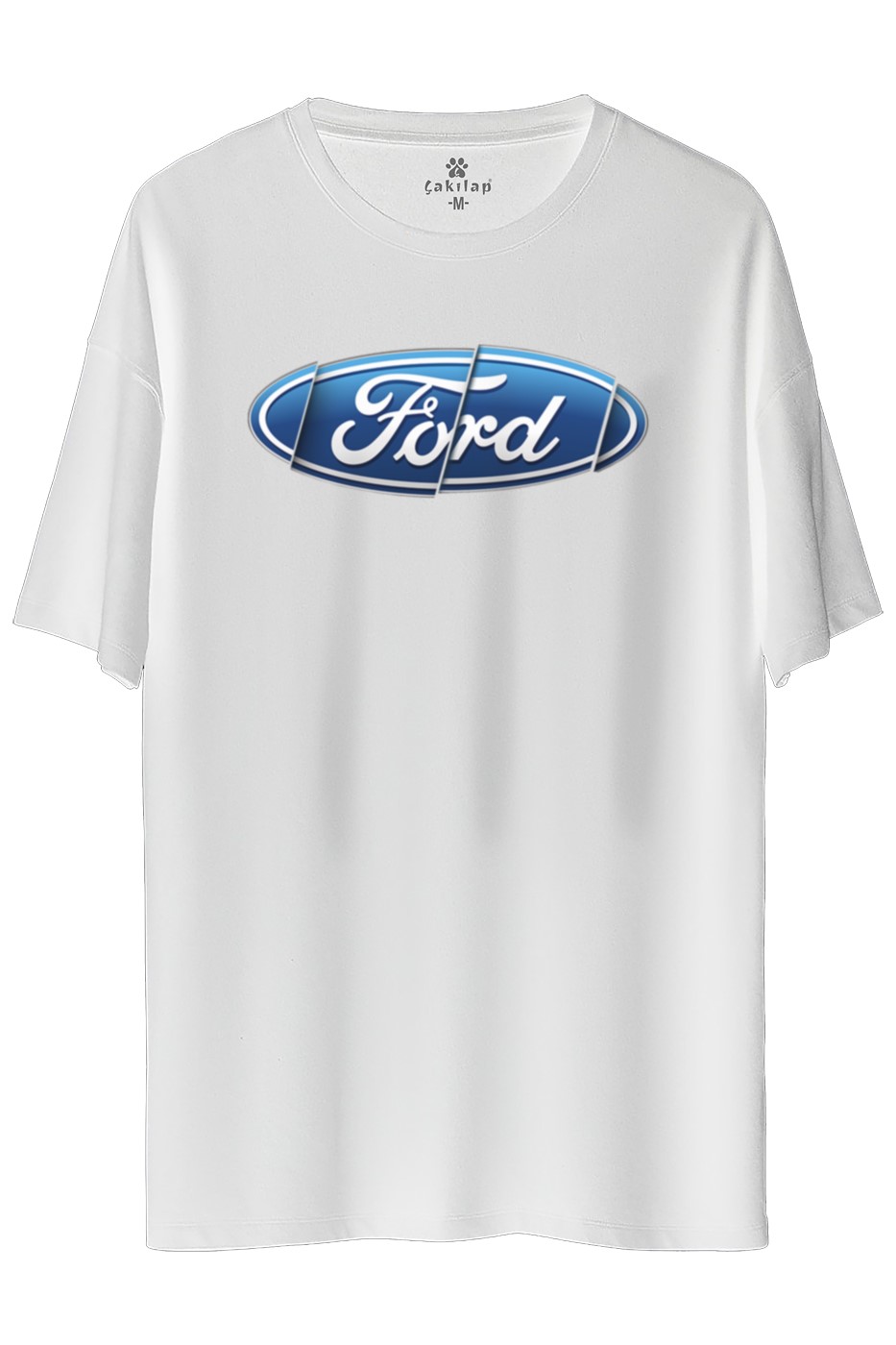 Ford  Logo Baskılı Oversize Tişört