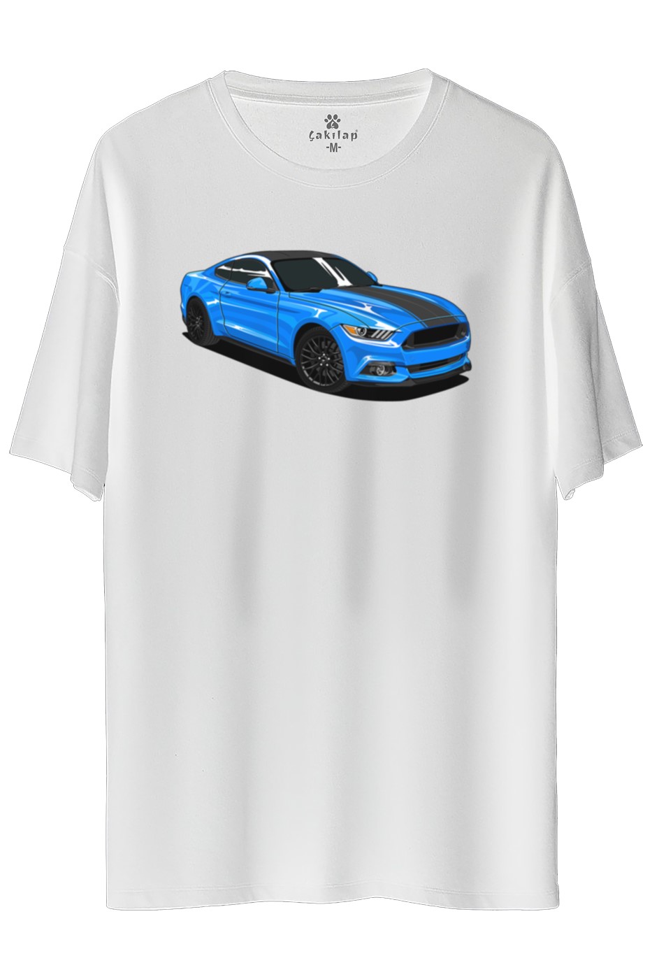 Ford Mustang Baskılı Oversize Tişört