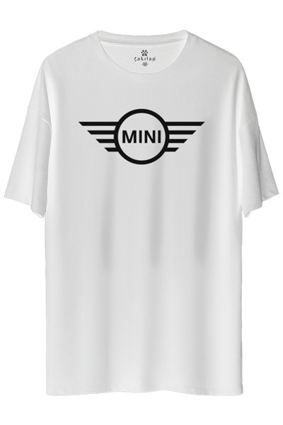 Mini Cooper Logo Baskılı Oversize Tişört