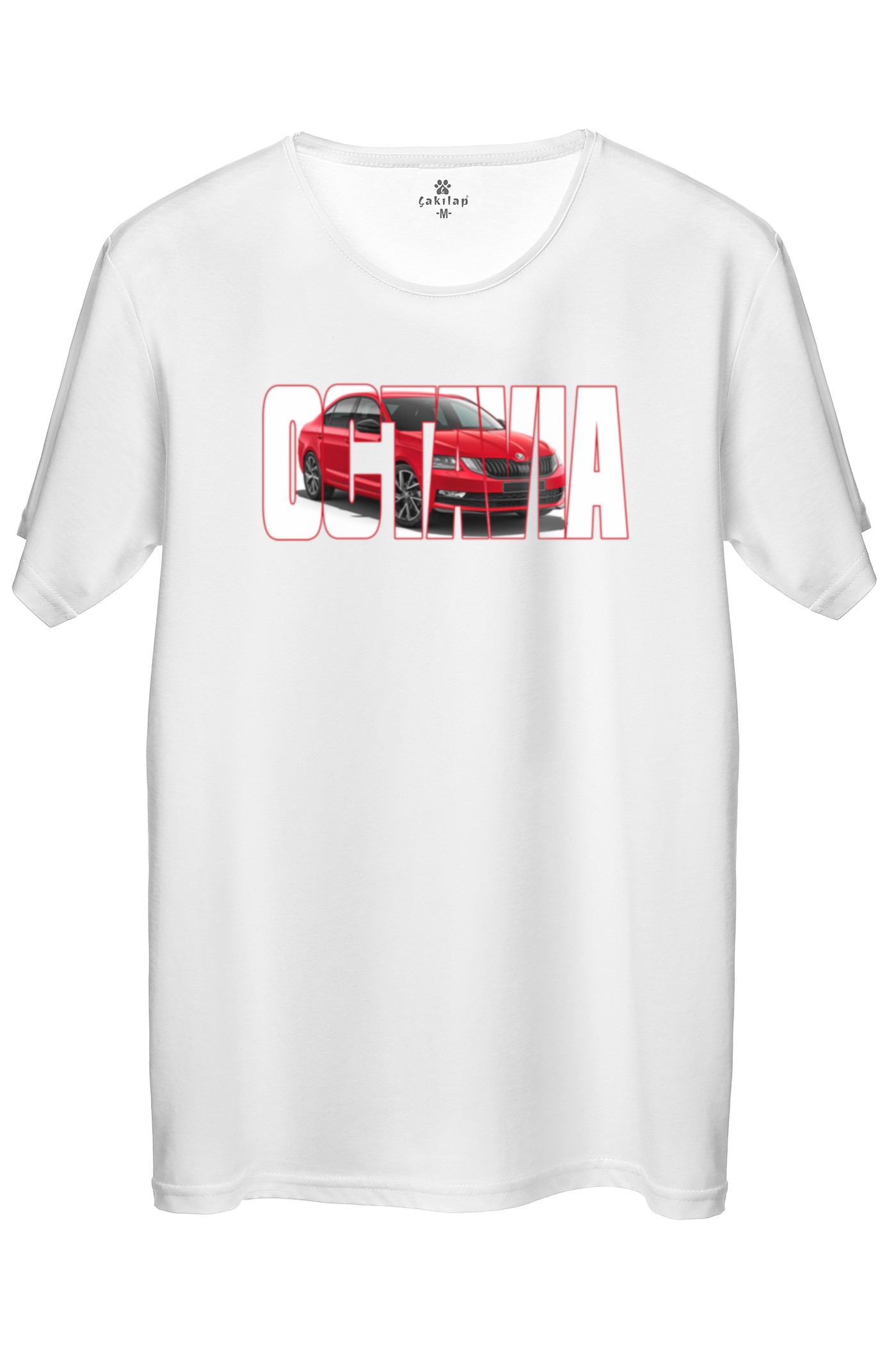 Skoda OctaviaA7 Baskılı Regular Tişört