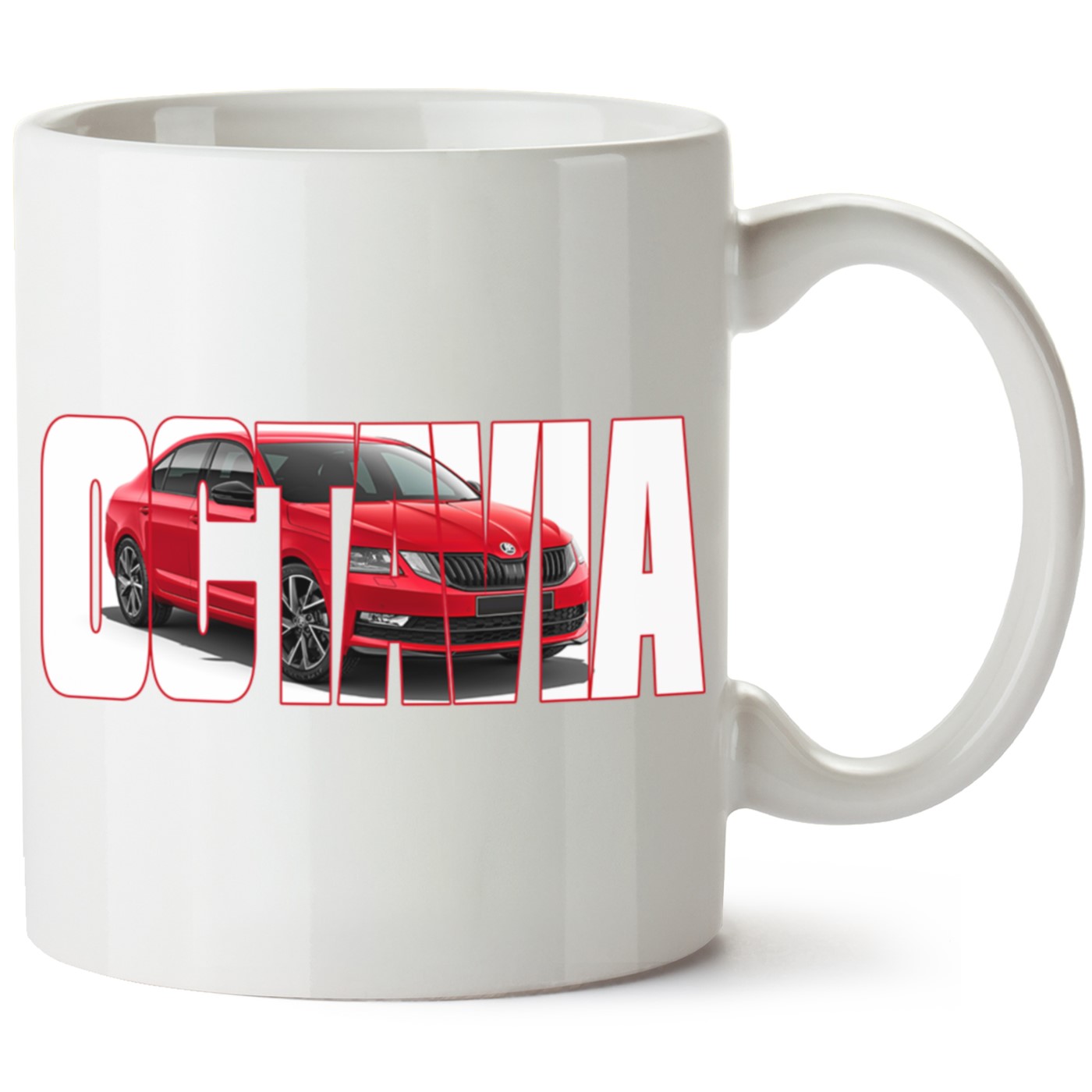 Skoda OctaviaA7 Baskılı Porselen Kupa Bardak