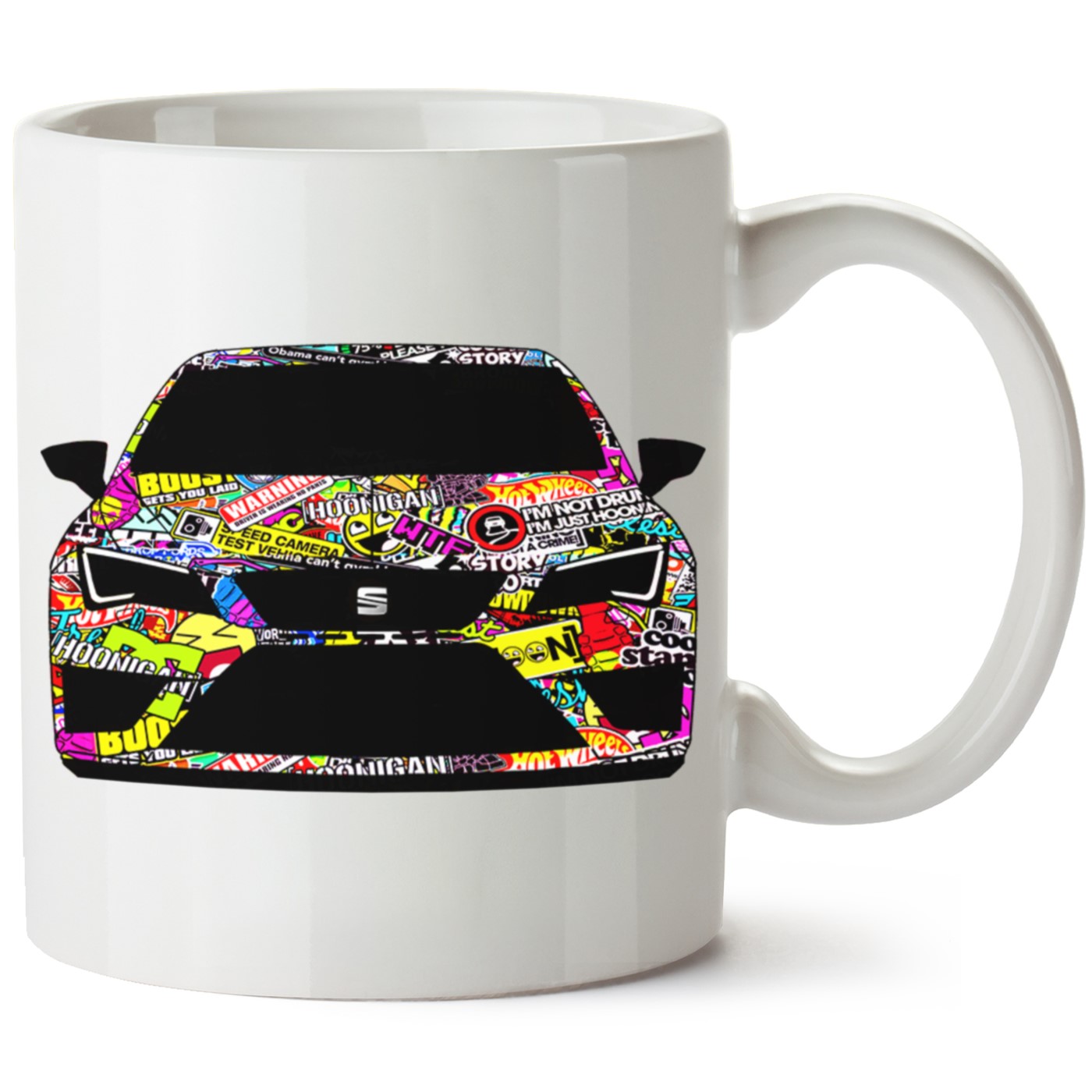 Seat Leon Mk3 Baskılı Porselen Kupa Bardak