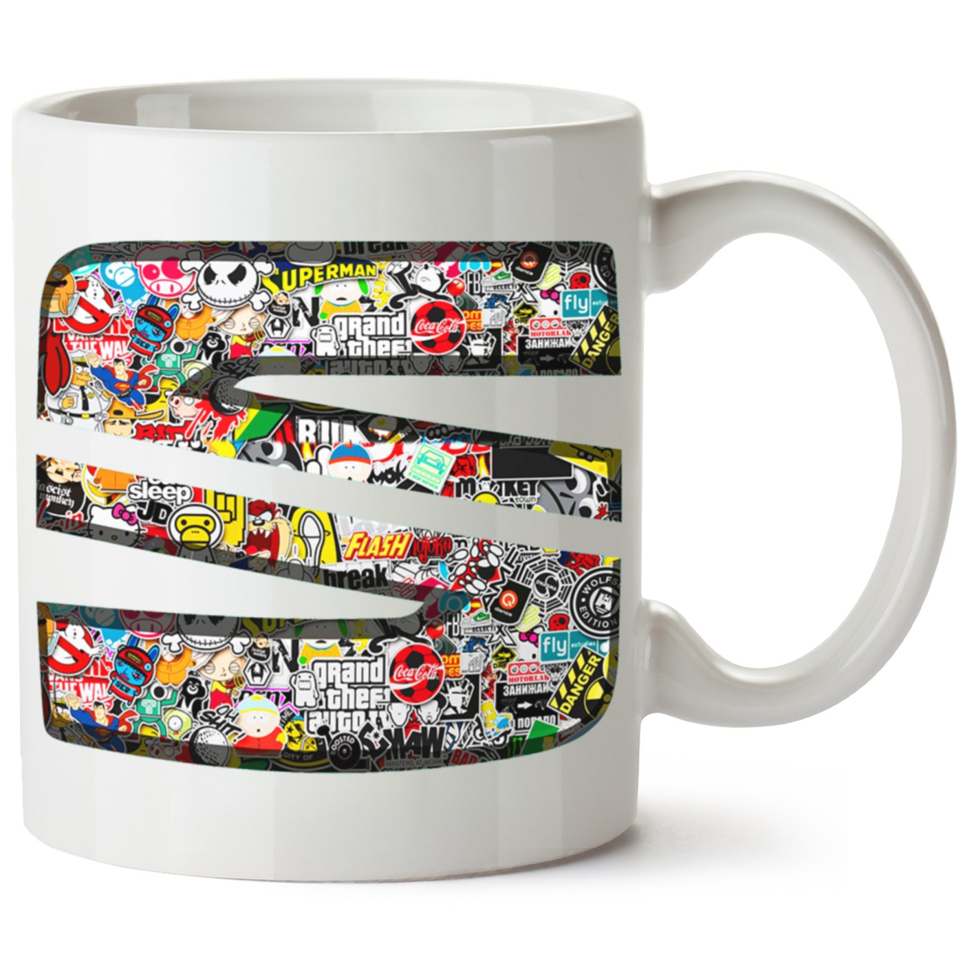 Seat Logo Baskılı Porselen Kupa Bardak