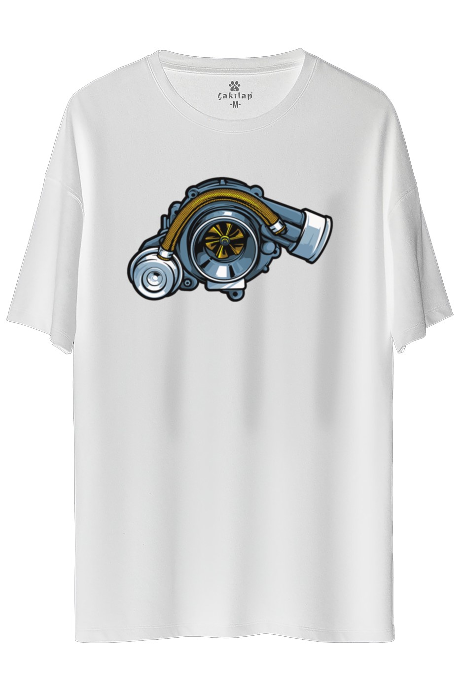 Turbo Baskılı Oversize Tişört