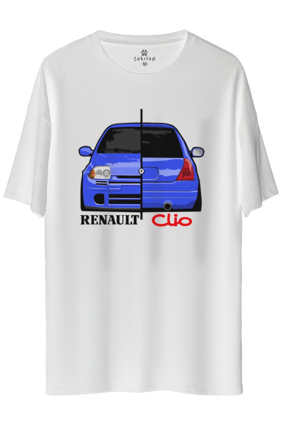 Renault Clio 1 Baskılı Oversize Tişört