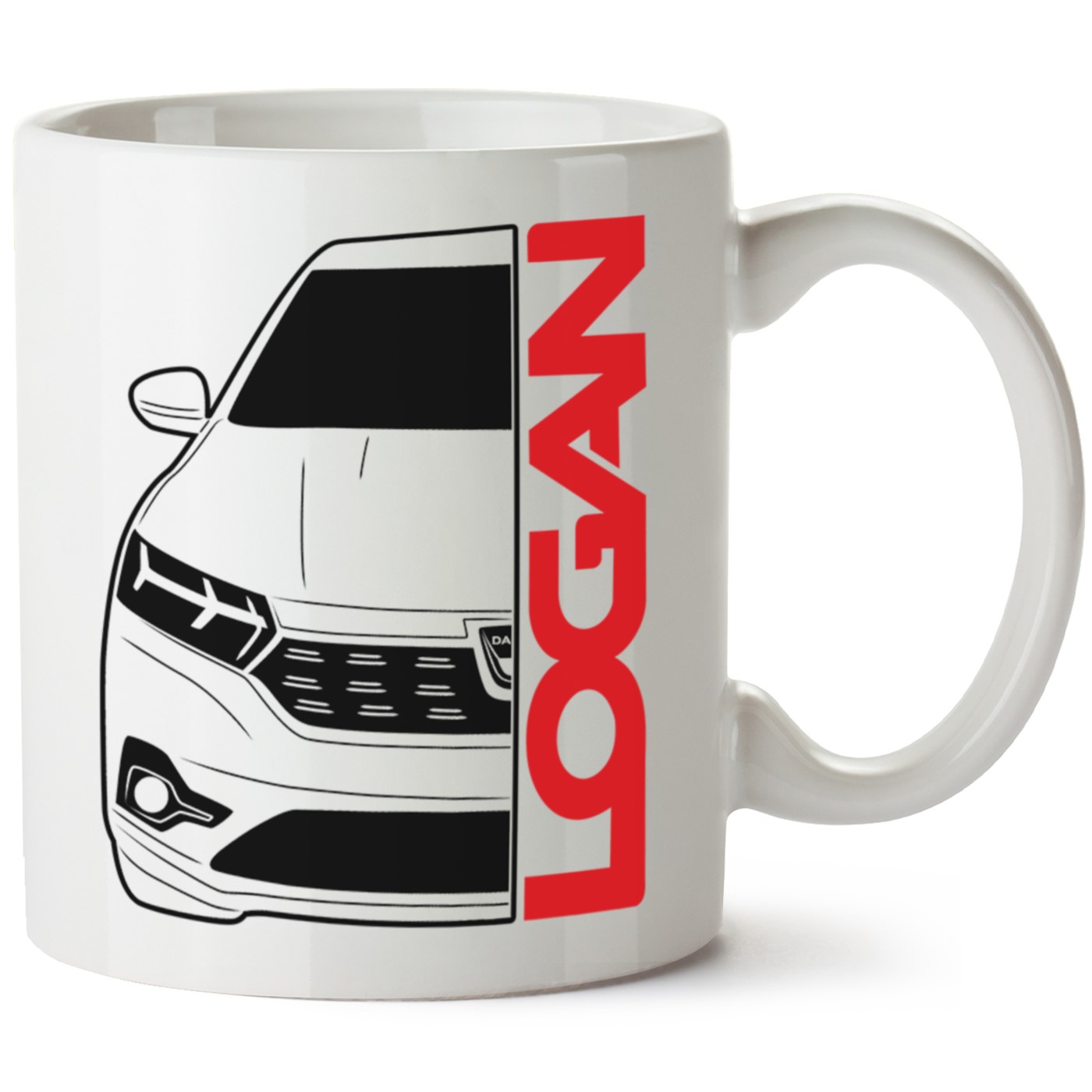 Dacia Logan Baskılı Porselen Kupa Bardak