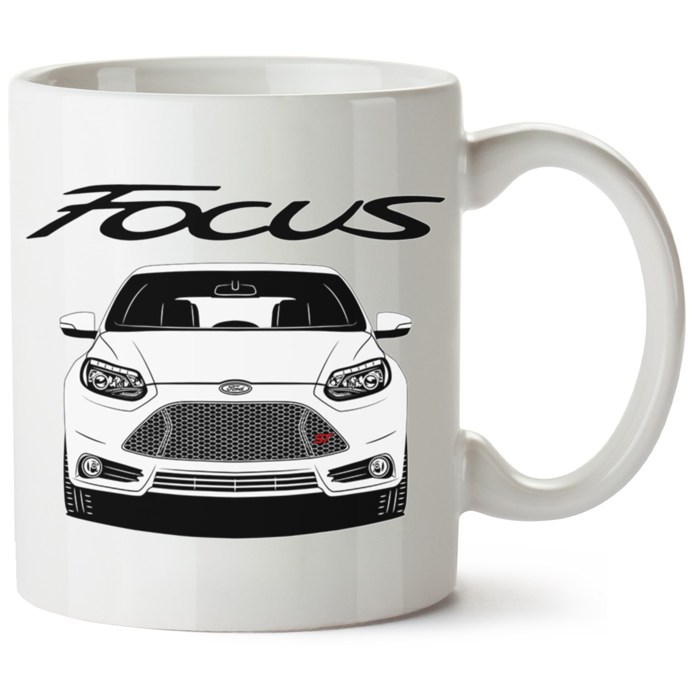 Ford Focus Mk3 Baskılı Porselen Kupa Bardak